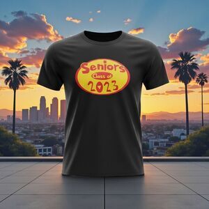 Class of 2023 Seniors Graphic T-Shirt Black Graduation Tee Men’s Medium
